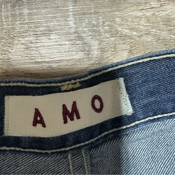 Amo Patsy Seamed Tapered Straight Leg Jeans Enchanted Wash size 25 - Picture 5 of 10